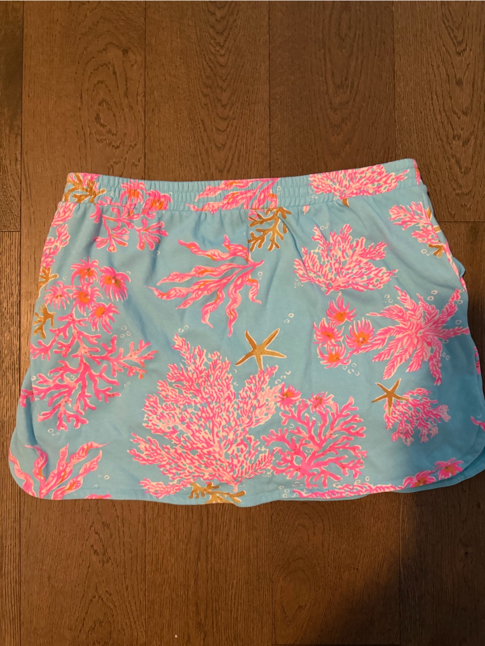 Lilly Pulitzer FLORIE TERRY SKORT MULTI ROYAL CORAL - Picture 4 of 5